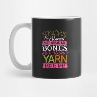 Sticks And Yarn Excite Me Mug